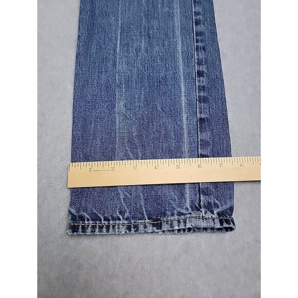 American Eagle Jeans Mens 30x36 (31x33) Slim Straight Mid Rise Stretch Blue READ - Picture 4 of 14